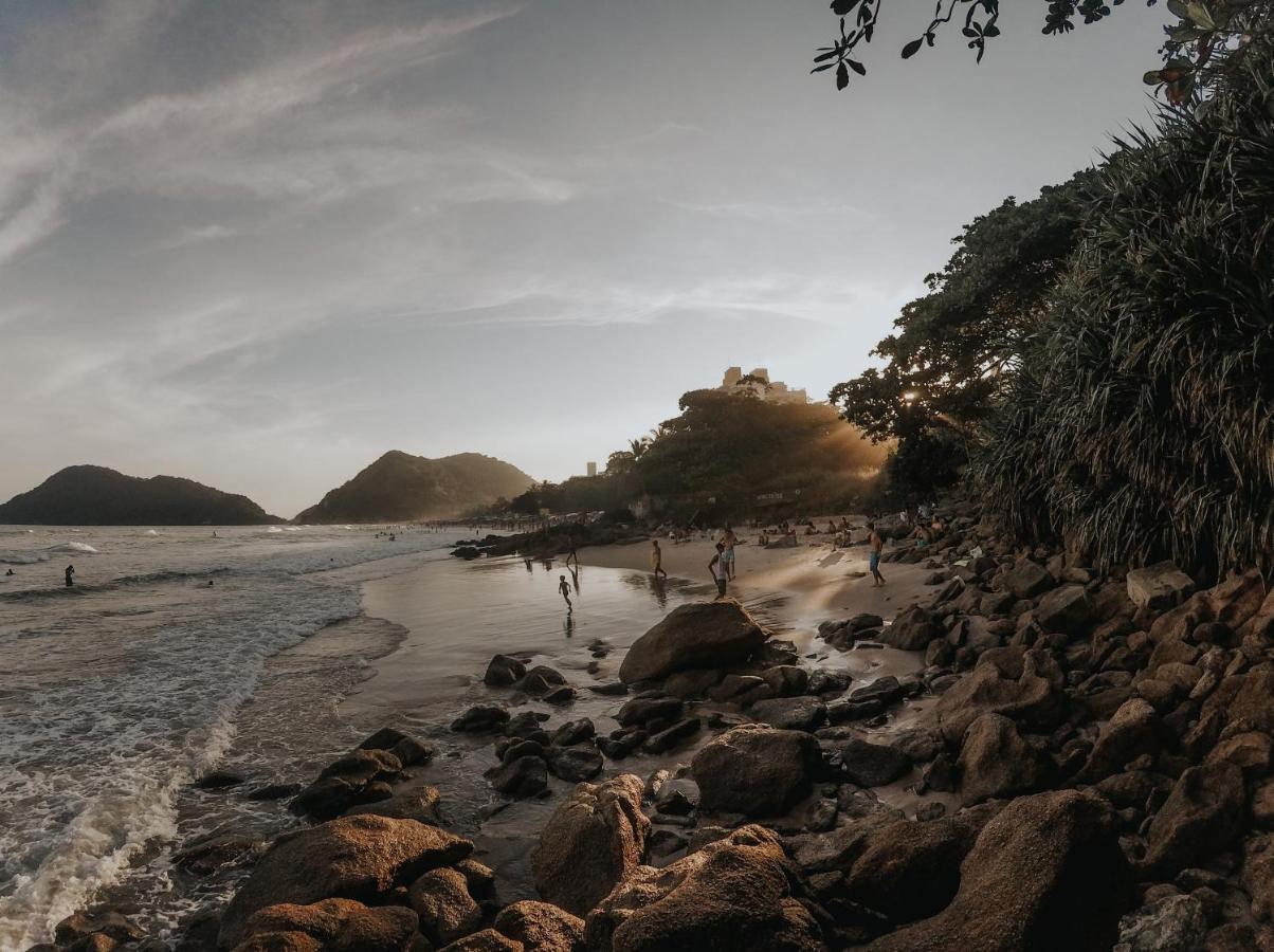 Apê Com Piscina E Ar - 2Q Da Praia Da Enseada. Guarujá Exterior foto